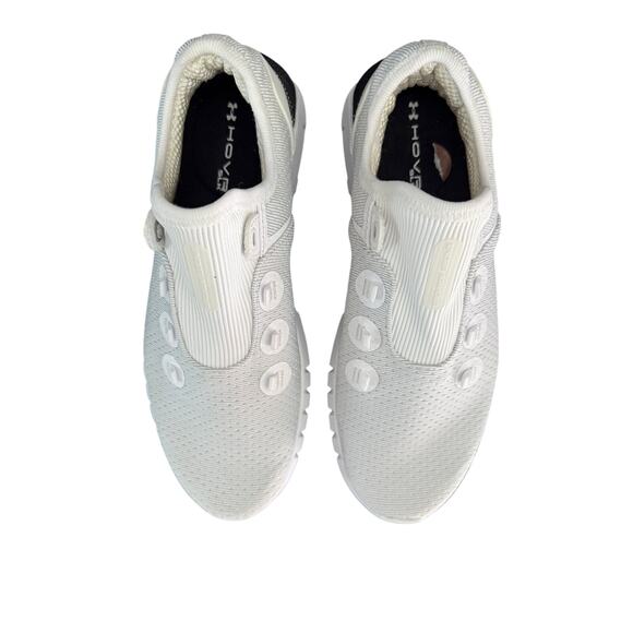 Under Armour UA Instant Icon Hovr Slk Shoes Womens 8 White Gym Run Work No Laces - Picture 3 of 10